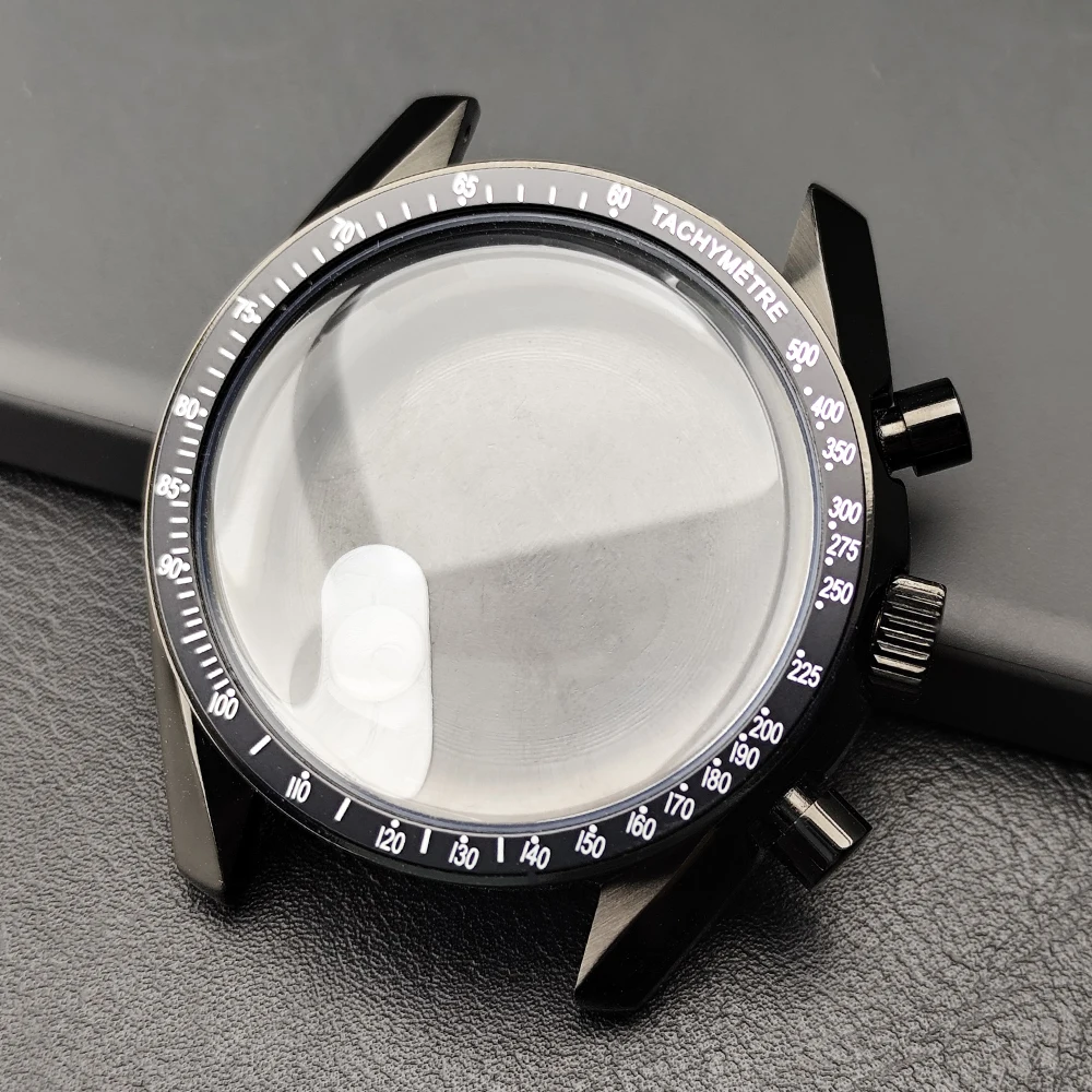 Stainless Steel Watch Case with Moon Back Cover and 20mm Strap Compatibility