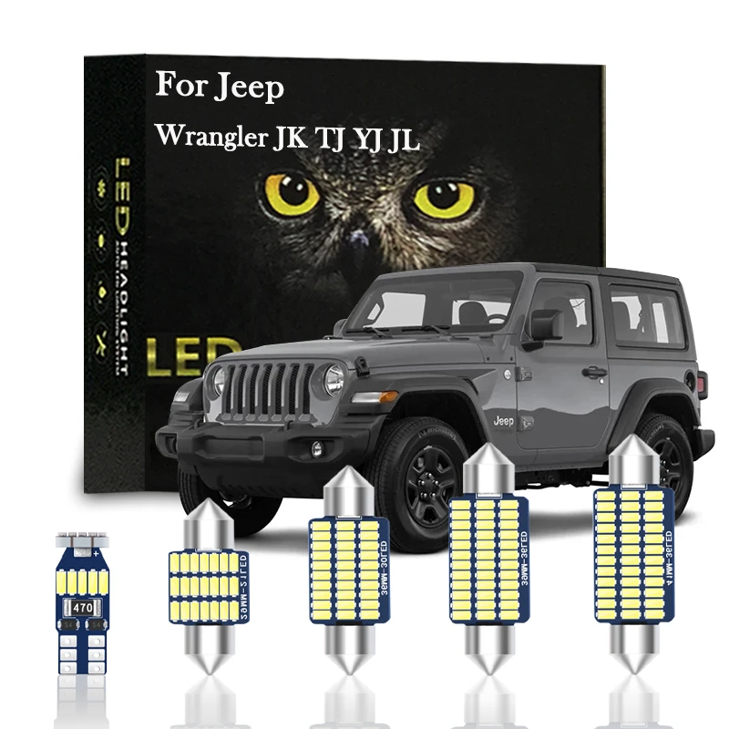 Canbus For Jeep Wrangler Jk Tj Yj Jl 1990 1994 1997 1998 2004 2005 2006  2007 2008 2013 Accessories Interior Lights Led - Signal Lamp - AliExpress