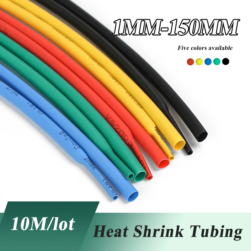 

2:1 Thermoresistant Tube Heat Shrink Wrapping KIT Insulation Sleeve DIY BLACK Wire Cable Sleeving Assorted Sleeve Cable Wrap