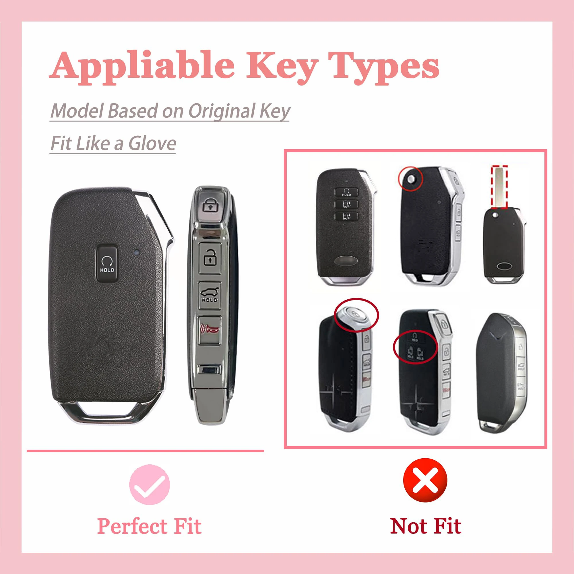 Premium TPU Car Key Case Shell & Keychain