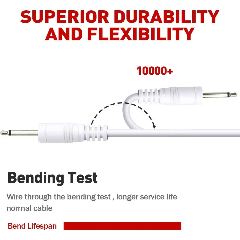 Replacement DC Charging Cable 2.5mm USB Adapter Cord Fast Charging Cord Most Wand Massager 2 Pack