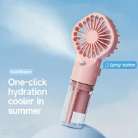Portable Rechargeable Handheld Misting Fan - Battery Operated USB Rechargeable Mini Face Steamer Fan for Travel and Outdoor Use 6