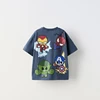Spider Man Boys T-shirts Printed Cartoon Children Short Sleeve Tops O-neck Tees Summer Clothes Loose Casual Kids Tshirt 1-7 Age 5