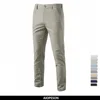 2024 Spring Autumn New Men's Casual Pants Linen Long Pants Breathable Straight Tube Men's Solid Color Versatile Long Pants 1