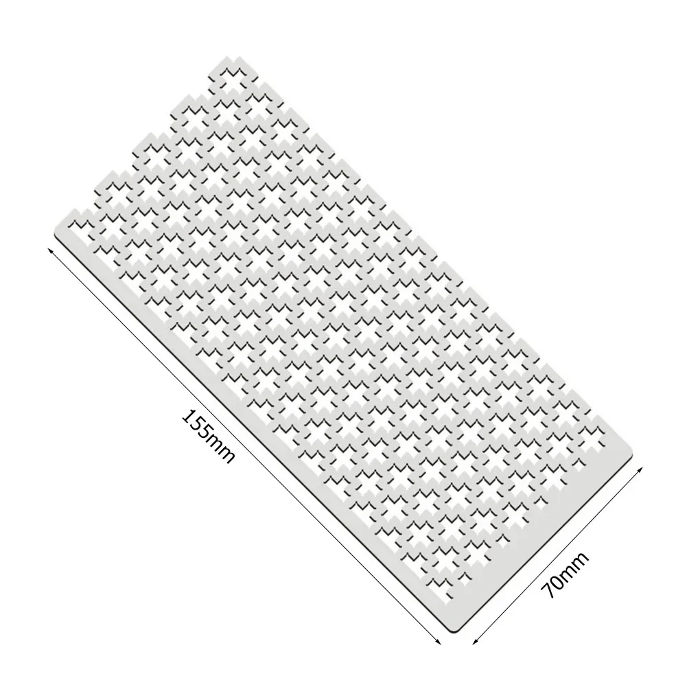 125 5D Diamond Painting Ruler Adjustment Fix Tool Metal Diamond Mesh Ruler Plum Blossom Grid Square Drill 10g/12g for Art Crafts