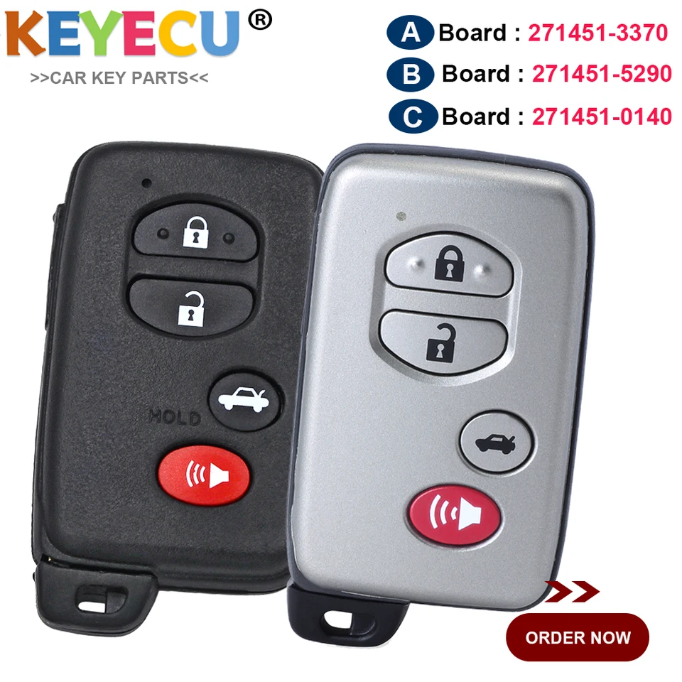 Smart Key For Toyota Avalon Camry 2009-2014 Keyless Remote Fob 271451-3370 E