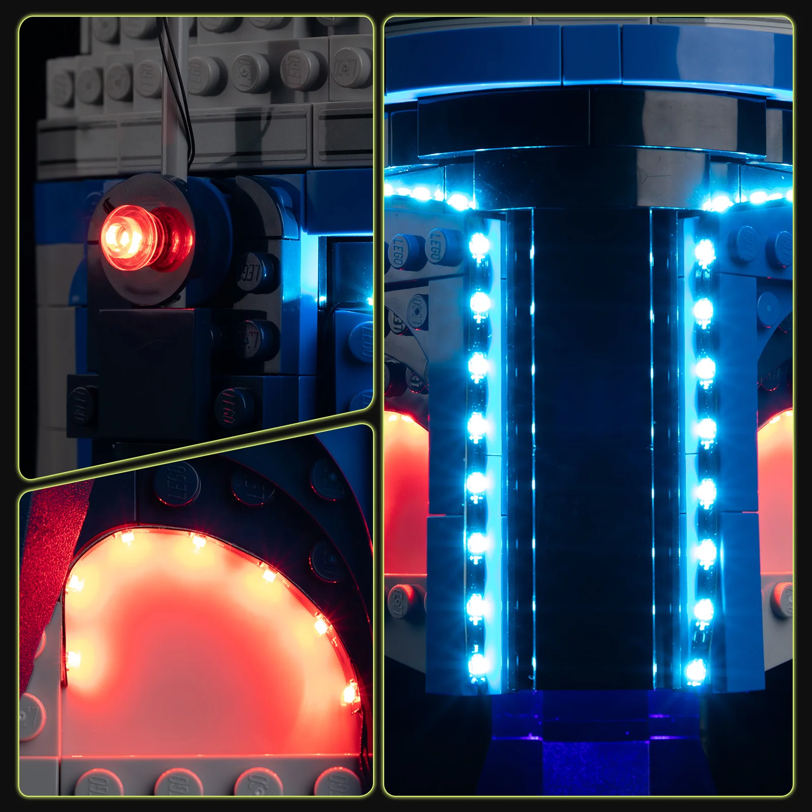 Jango Fett 헬멧 75408 빌딩 블록 벽돌 장난감 선물 세트에 대한 EASYLITE Led 라이트 키트