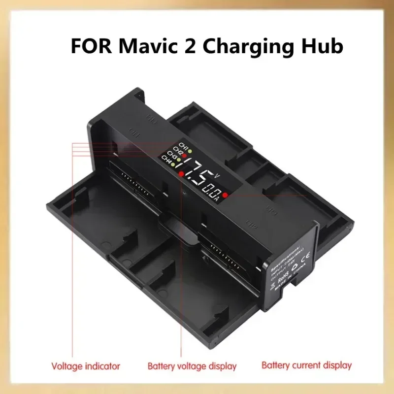 Chargeur Batterie Drone Mavic 2 Pro Zoom 4 Ports LED