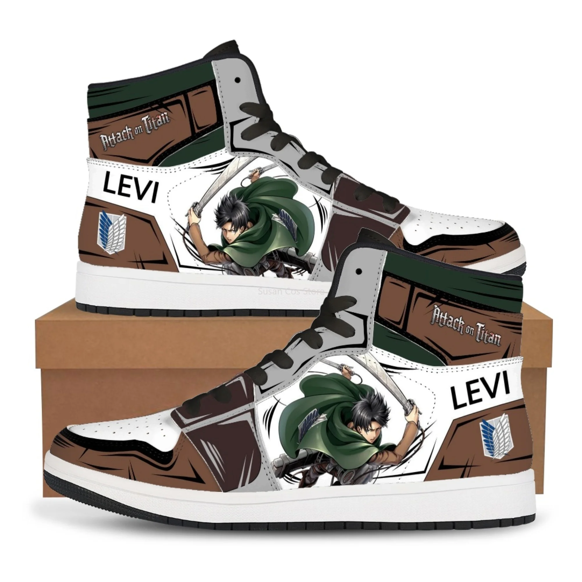 Air Jordan Aot Custom Shoes Anime Levi Ackerman Shoes Survey