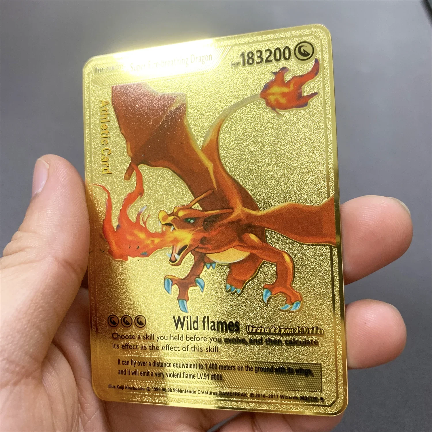 10000HP Charizard Vmax Pokemon Cards Metal English Card Arceus GX