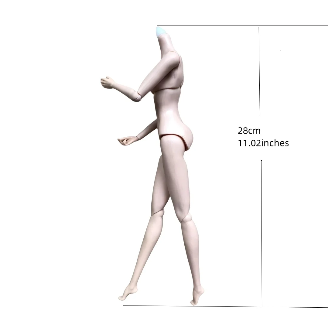 MENGF Doll Body 1/6 Size Super White Beige Brown Coffee Skin Body FR IT Doll Figure Toys 28cm Doll Toy Body Part Girl Gift Dolls 4