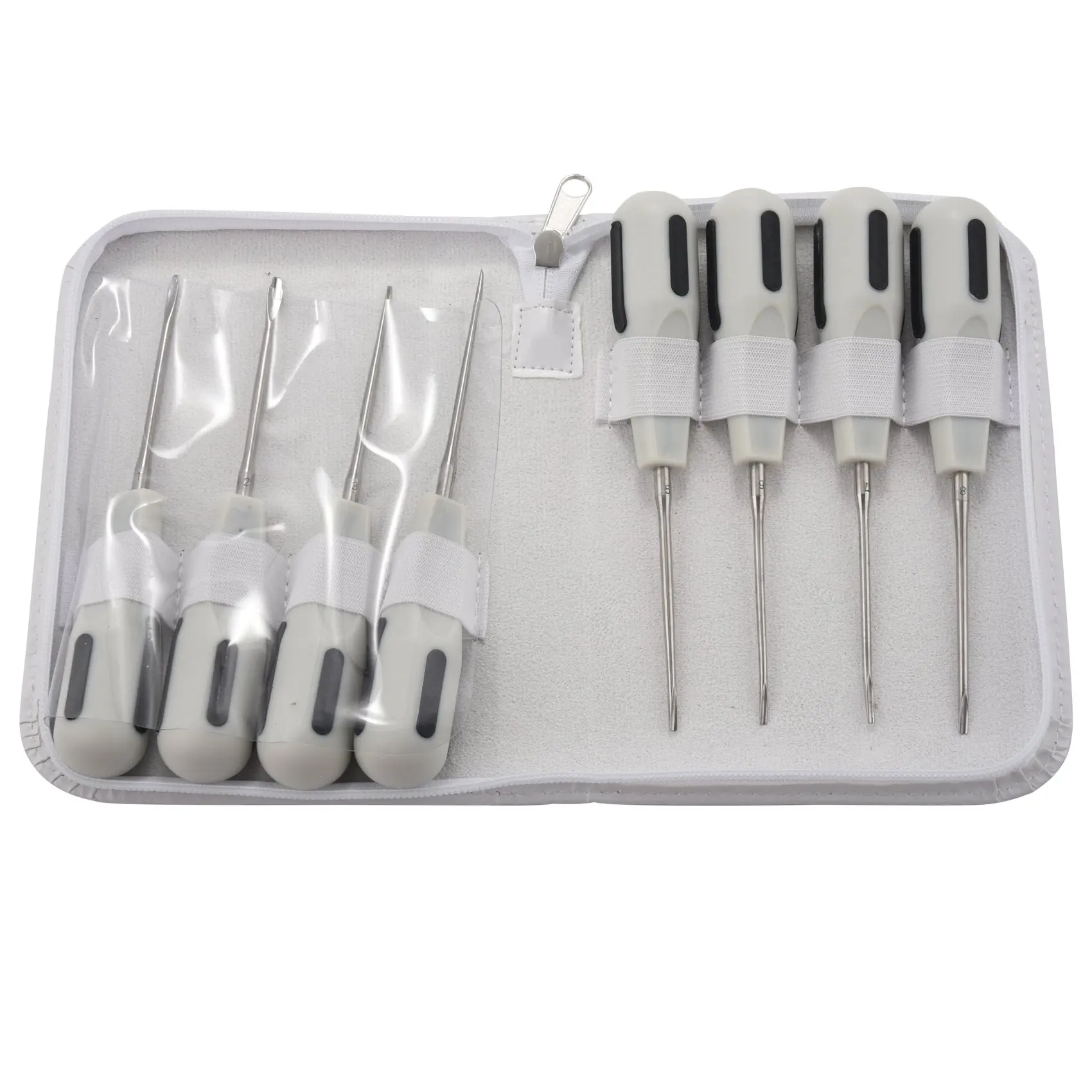 

8Pcs Stainless Steel Dental Luxating Lift Elevators Clareador Curved Root Dentist Dental Instrument With Plastic Handle