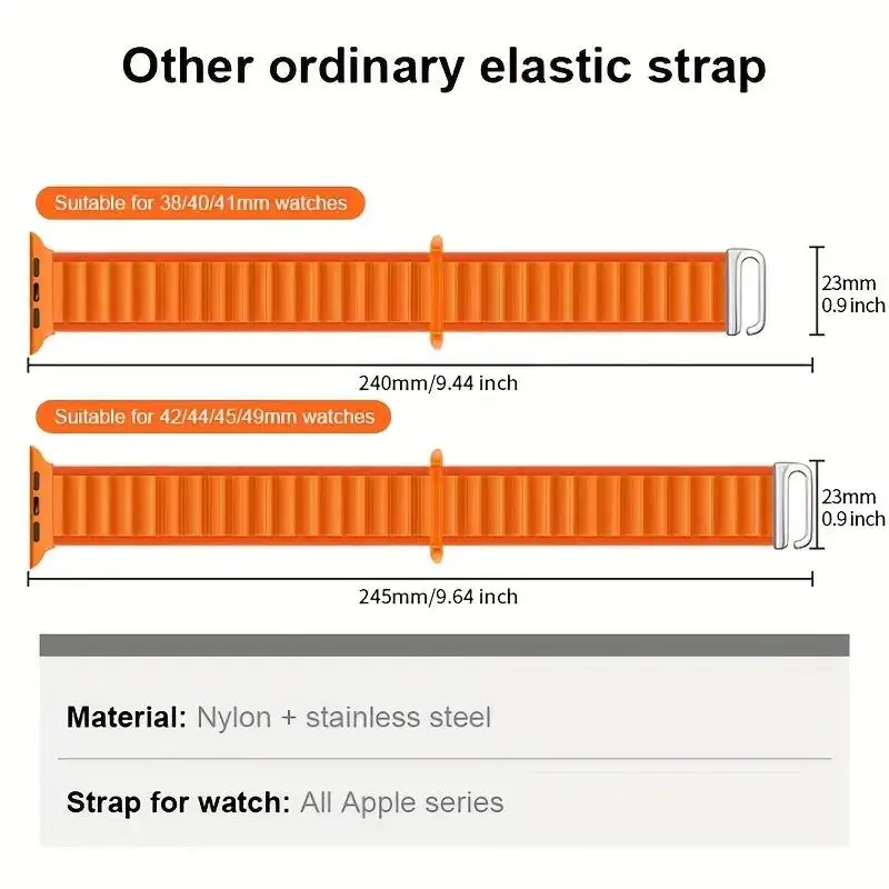 Alpine Loop Metal C-Hook Strap for Smartwatch – Durable and Stylish Bracelet Replacement Band