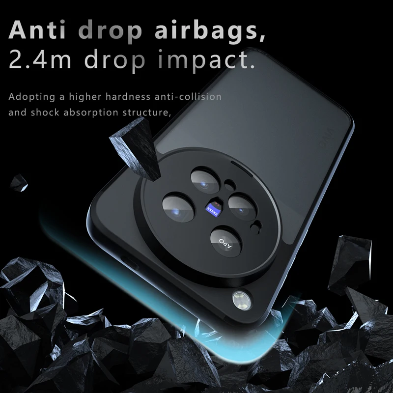 Matte Hard Shockproof Anti-Fingerprint Non-Slip Back Case Cover