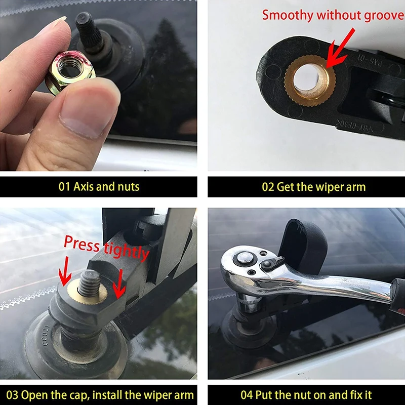 Gruppo Lama Braccio Tergicristallo Posteriore-Per Jeep Wrangler Jk 2007-2016