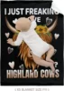 I Just Freaking Love Highland Cows Ok Throw Blankets Cozy Lightweight Plush Animal Throw Decorative Quilts Throws for 2