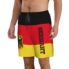 2023 Summer Polyester Germany Country Flag 3D Printed Men's Board Shorts Beach Pocket Running Summer Pants 3