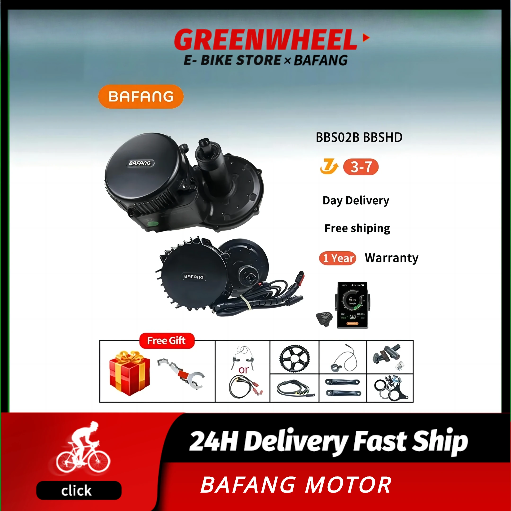 

Bafang BBSHD 1000W BBS02B 750W 500W BBS01B 250W Mid Drive Motor Kit Powerful Electric Bike Motor Electric Bicycle Conversion Kit