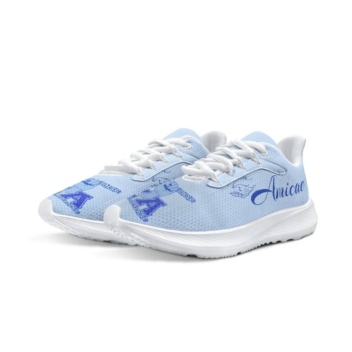 Zeta Amicae Print Casual Flat Shoes For Women Friends Of Zeta Outdoor Sports Running Shoes Summer Comfort Breathable Sneakers
