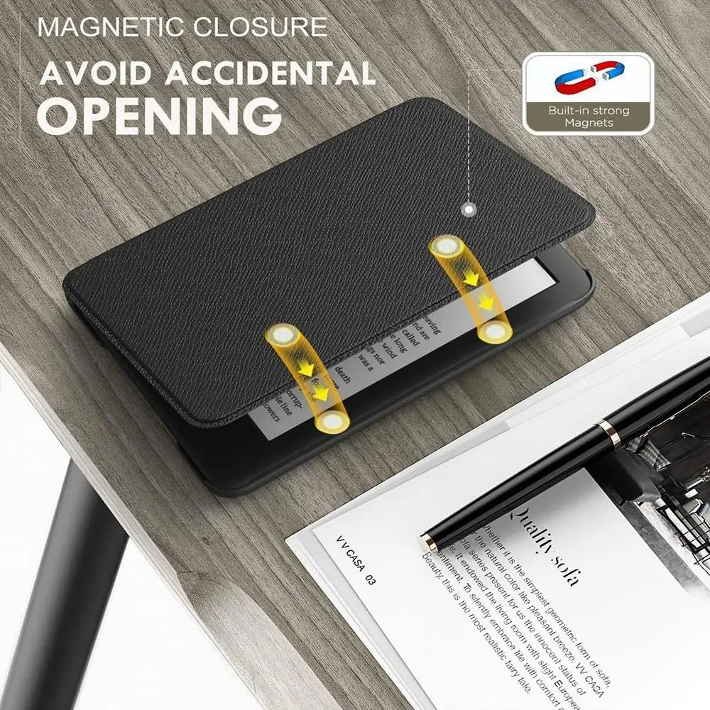 Premium Leather Folio Cover with Auto Sleep/Wake