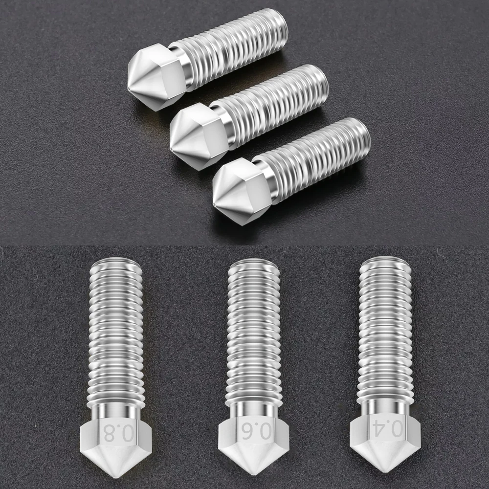 Vulcão Chapeado Cobre Bocal Extrusora Bocal para E3d Hotend 1.75 Filamento Peças de Impressora 3d Kingroon-v6 - Imagem 5