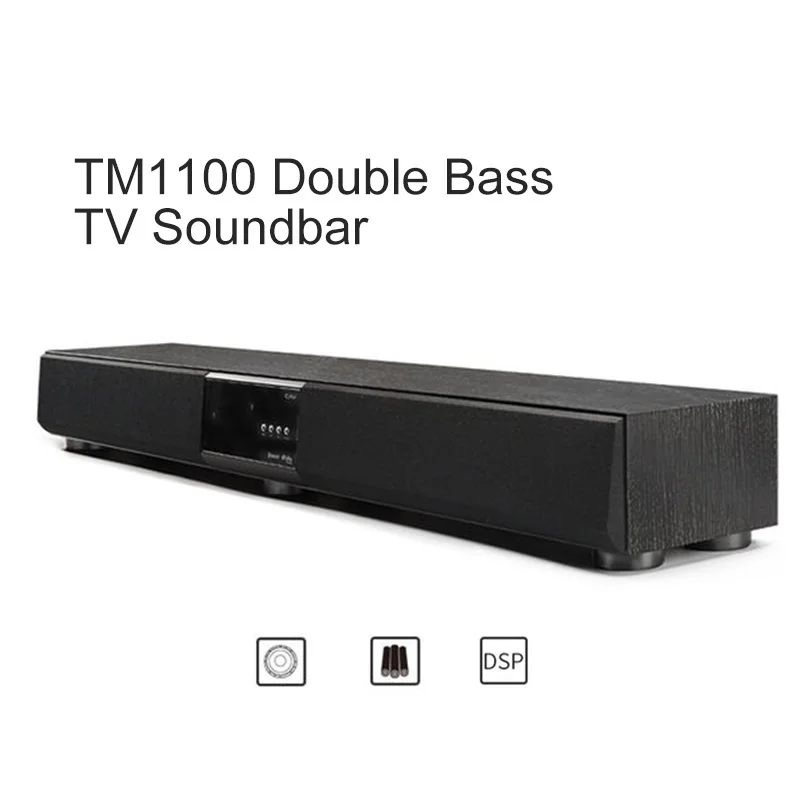 TV 서라운드 사운드 시스템 스피커용 서브우퍼 포함 홈 시어터, TM1100 블루투스 사운드바, 신제품