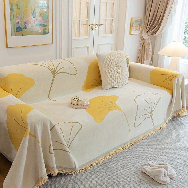 1PC sofa towel, a whole cover, simple and modern universal cover, non-slip backrest cover blanket for all seasons 6
