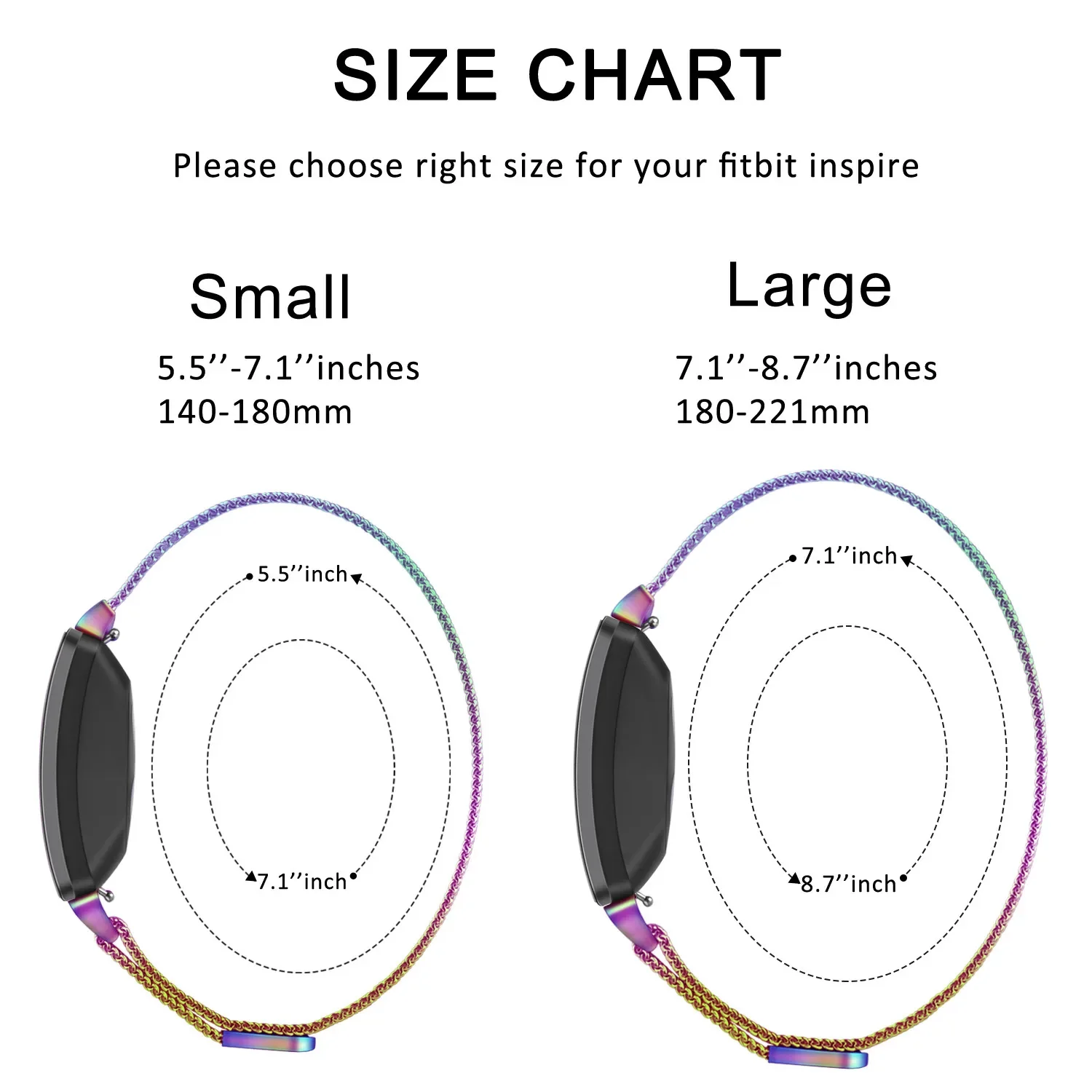 Fitbit Inspire 2  Ż  Ʈ Ʈ ġ , Fitbit ν̾ ׼, ж ü ո  correa