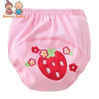 4pc/Lot Pink Series Waterproof Baby Girls Potty Training Pant Infant Underwear Panties Newborn Underclothing  size 90 2