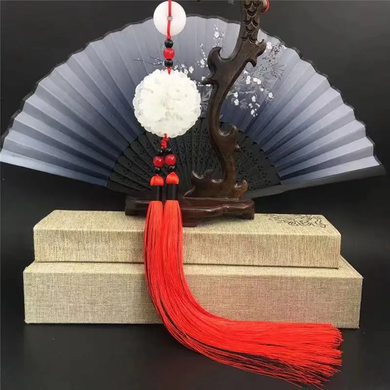 Ancient Style Han Chinese Clothing Waist Pendant Dragon and Phoenix Jade Pendant Ancient Costume Jinbu Waist Tassel Pendant