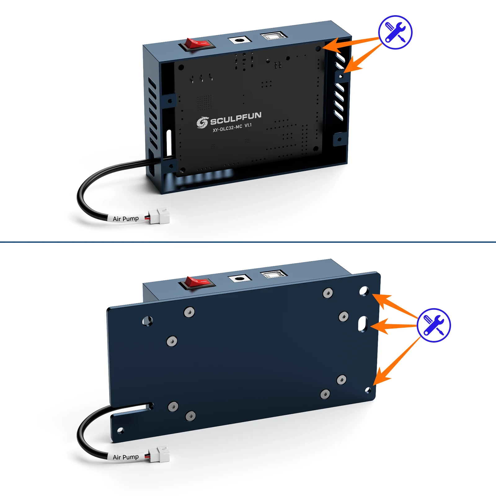 SCULPFUN Automatic Air Assist Kit 30min/Min Automatic Air Pump Suitable for S9/S10 updated Laser S30 32bit Assist