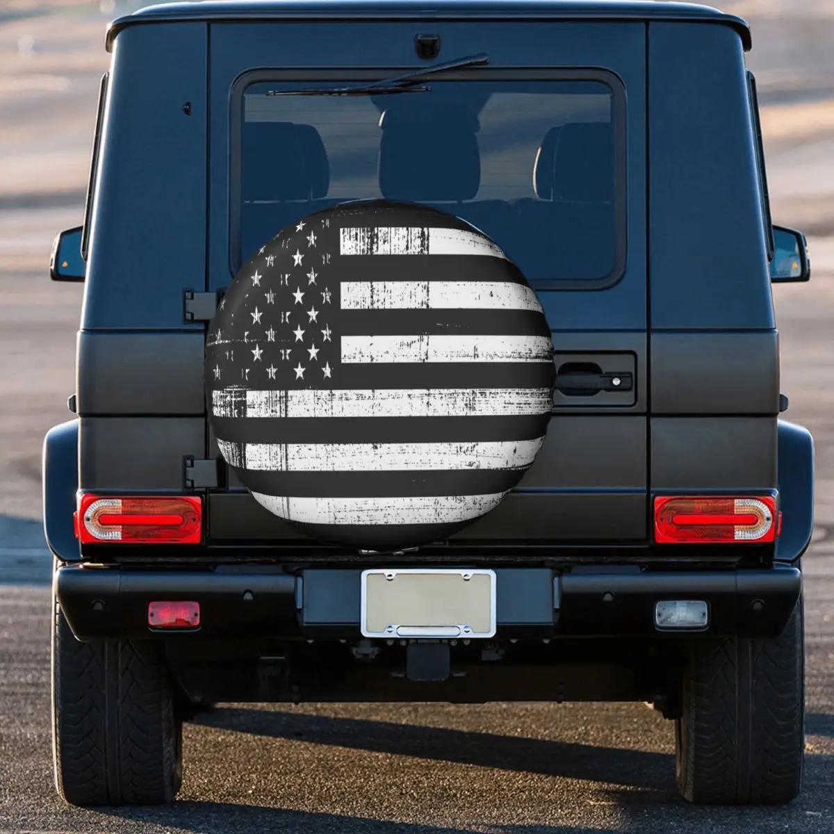 Custom Vintage US Flag Black And White Spare Tire Cover for Jeep Honda American  Flag Car Wheel Protectors AliExpress