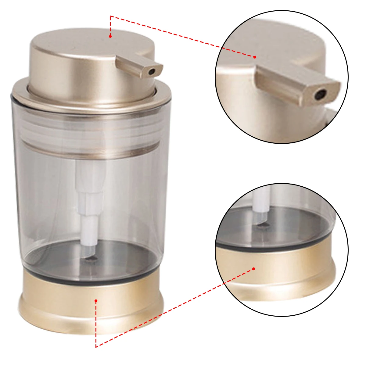 Hands Soap Dispenser Kitchen Sink Bathroom Vanity Soap Lotion Hand sanitizer Disinfectant Bottle Refillable Liquid Container