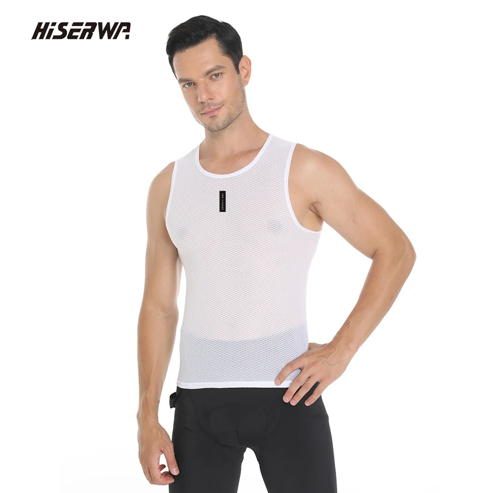 Men Cycling Base Layer MTB Road Bicycle Vest Breathable Mesh
