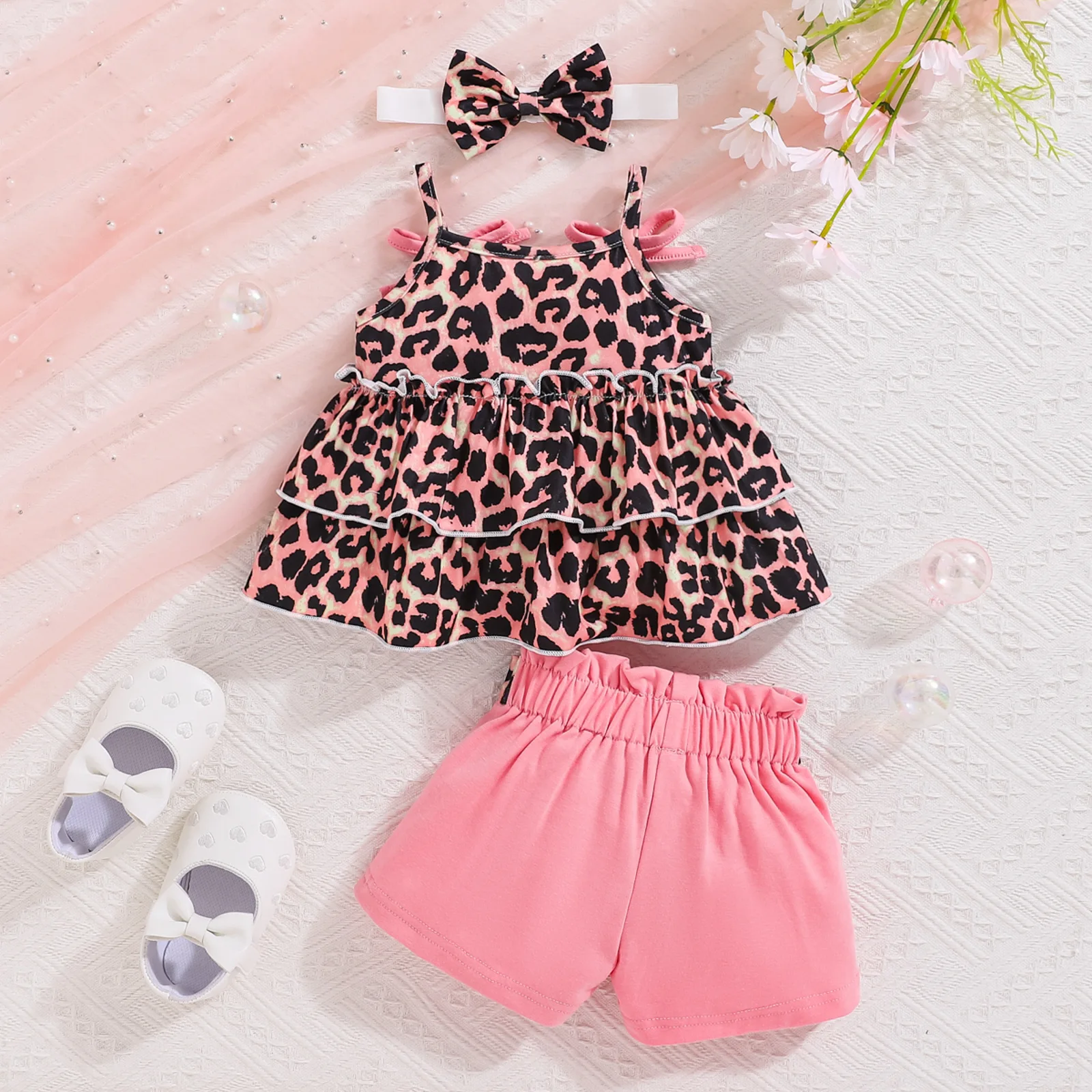 Leopard Halter Baby Set 2