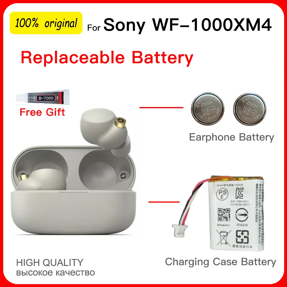 

Original Z55H ZeniPower Coin Battery CP1254 3.85V Replacement Battery For Sony WF-1000XM4 TWS Earphone Repair Parts Batteries