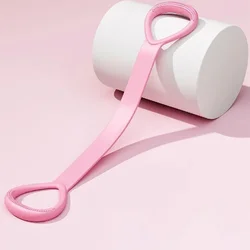 Enhanced Yoga Stretching Strap - Elastic Tensioner for Open Back & Shoulder Flexibility (Pink)
