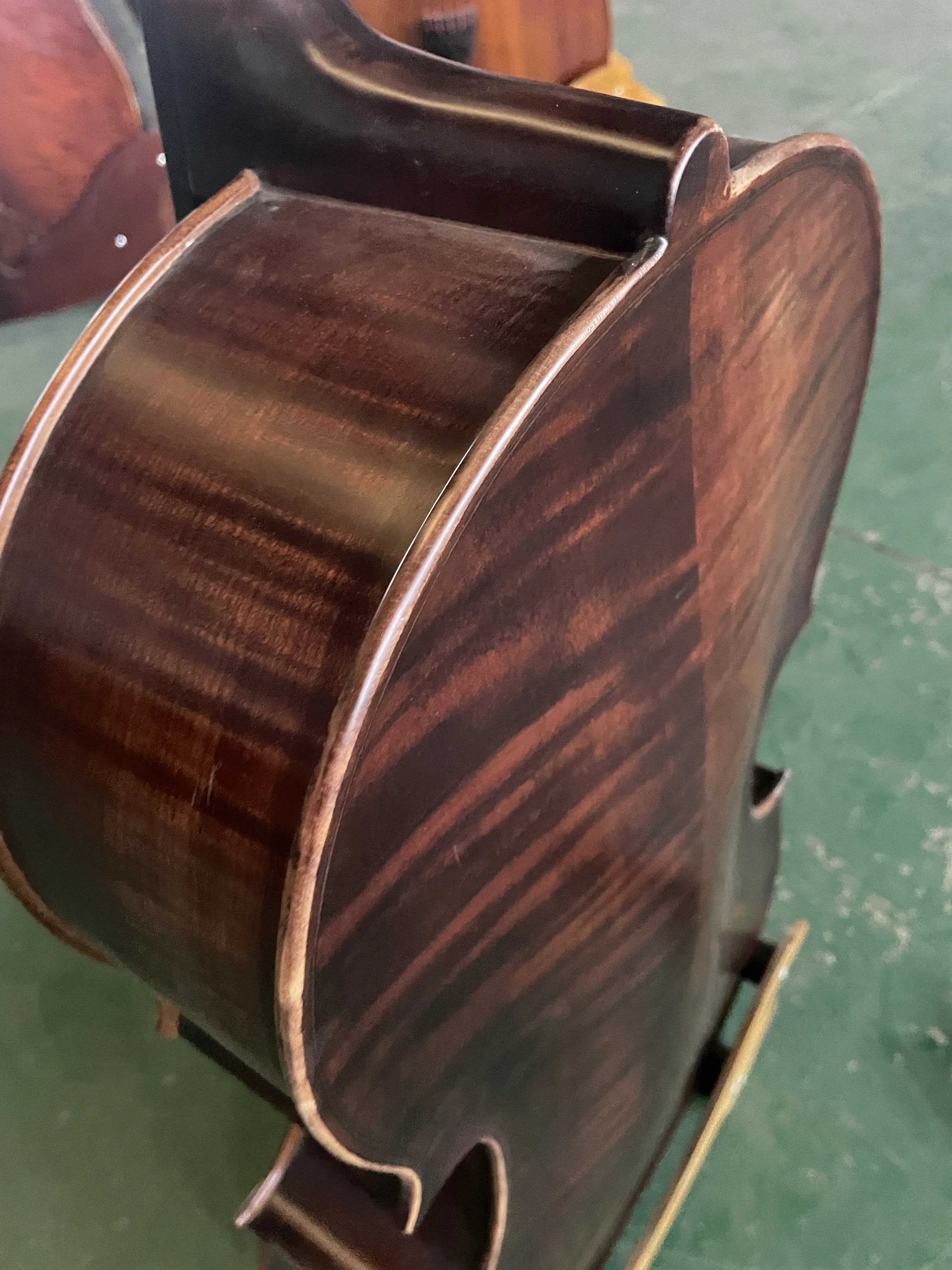 Full Solid Wood European Professional Cello, Spruce Maple Ebony, Full Tiger Pattern, Clear and Pleasant Sou