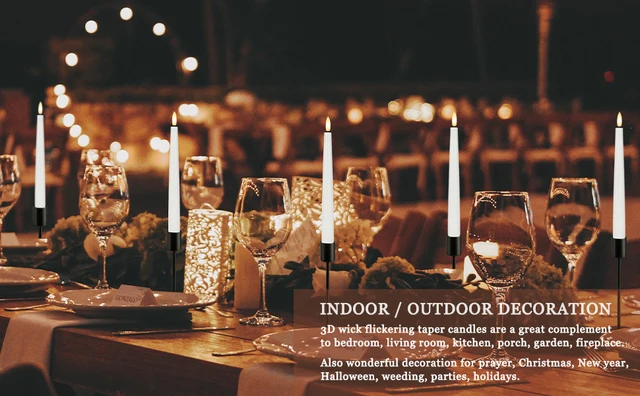 YUYWWAN LED Kerzen 12 Stück - Flammenlose Kerzen Für Romantische Deko