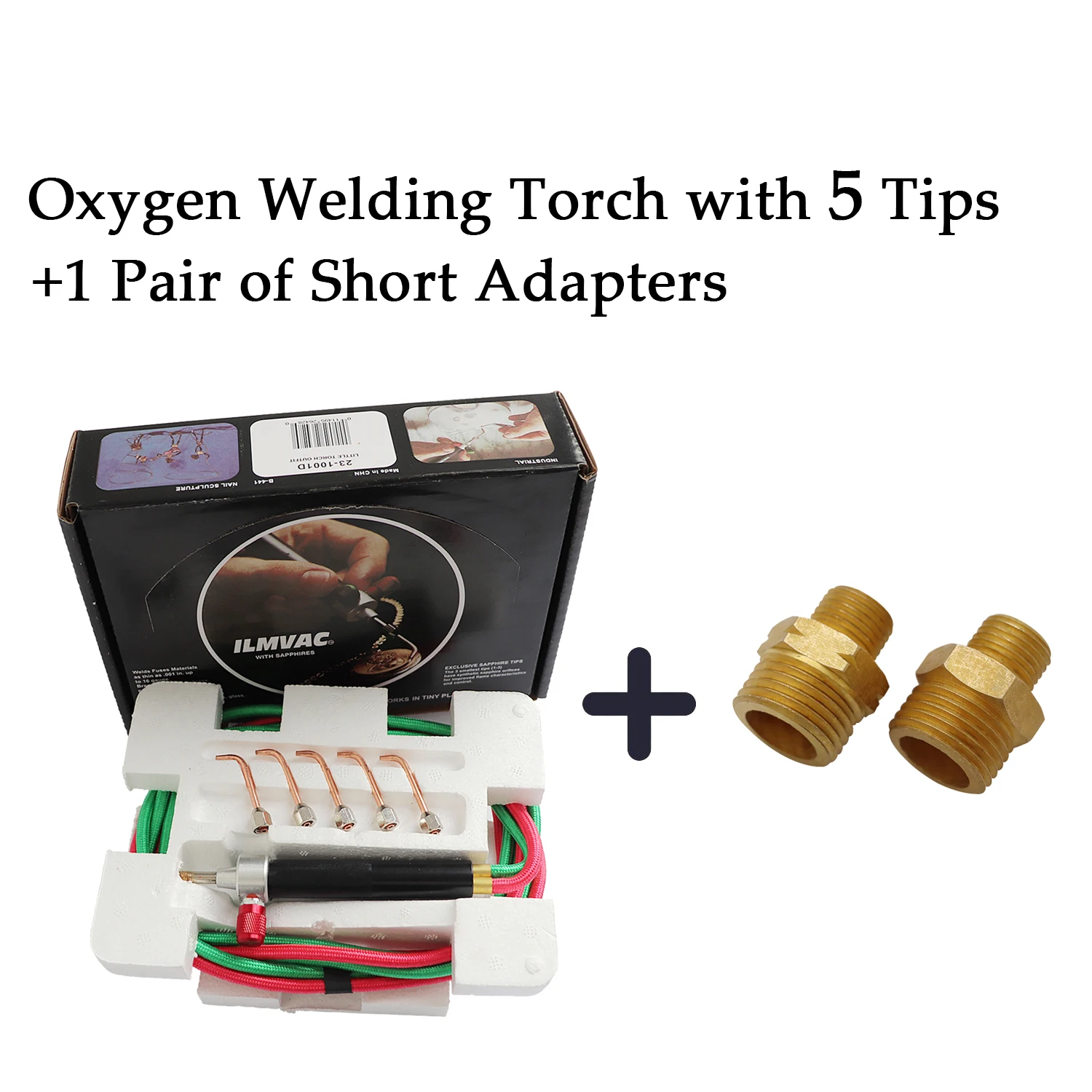 Mini Cannello A Gas Per Saldatura - Kit Con 5 Punte, Per Gioielli, Alta Temperatura