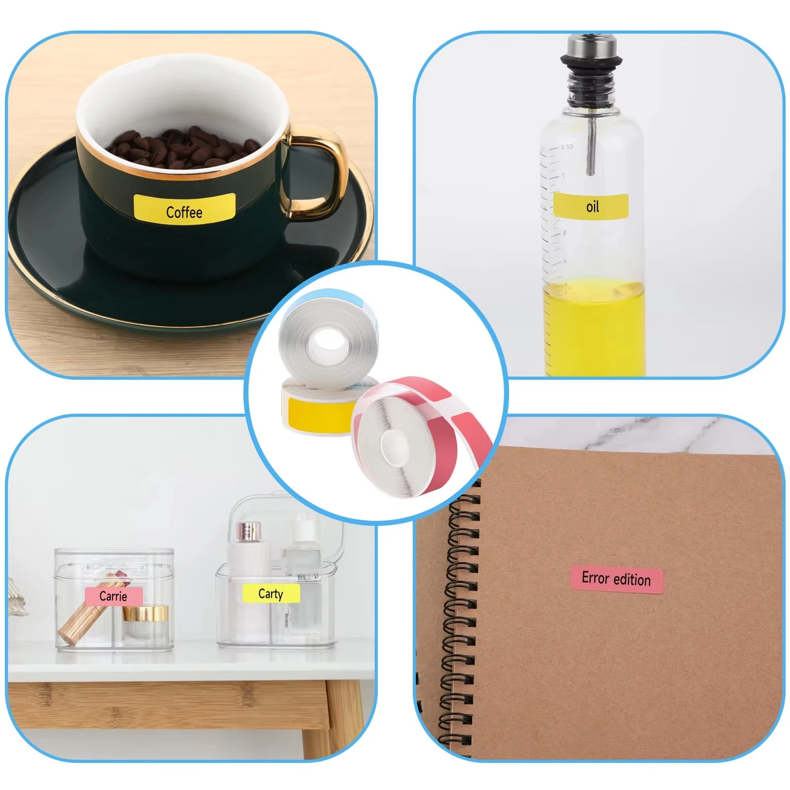 12x40mm 열전사 라벨 방수, 내유성, 얼룩 방지 - 내구성과 오래 지속되는 특징, D30/D32/P11/P12/P15 호환