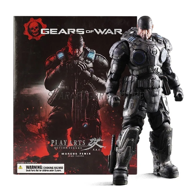 Play Arts Gears Of Wars Action Figure Marcus Fenix Figurine