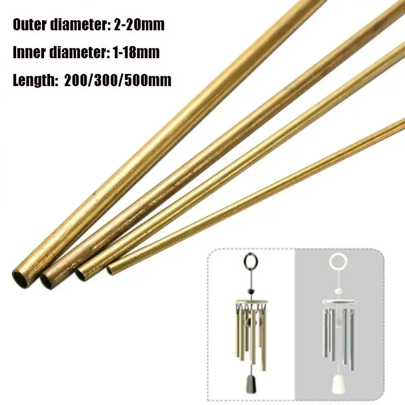 Versatile Brass Tubing - Round Pipe, Various Diameters & Lengths