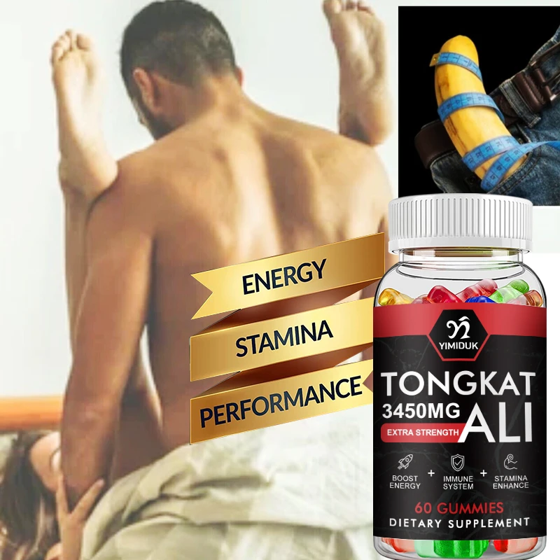Tongkat Ali Gummies naturales, refuerzo de energía, aumento muscular