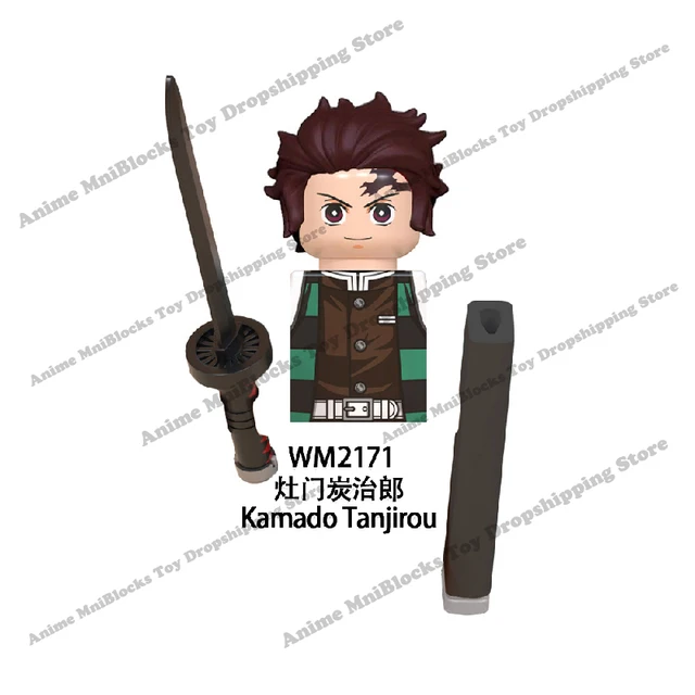Demon Slayer WM6116 Mini Assemble Dolls Action Toy Figures Tanjirou Nezuko Inosuke Giyuu Kyoujurou Building Blocks WM2176 PG2327 WM2171 Tanjirou