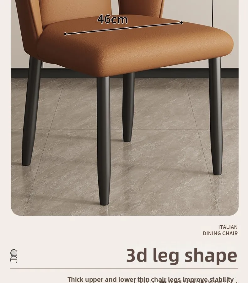 UVR High Quality Dining Chair Home Kitchen Backrest Stool Hotel Cafe Upholstered Chair Design Restaurant Chair Furniture