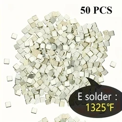Premium Silver Solder Sheets for Jewelry Making & Crafting - Versatile Temperature Options (50 Pcs Low)