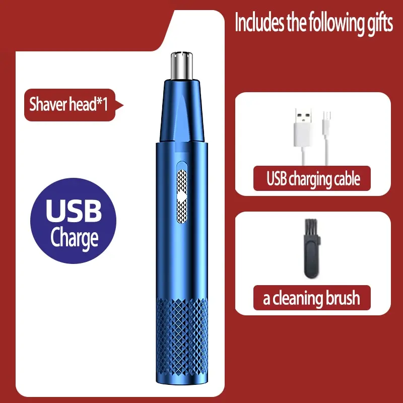 USB Charging High-Quality Electric Nose Hair Trimmer Portable Mini for Men - New And Improved