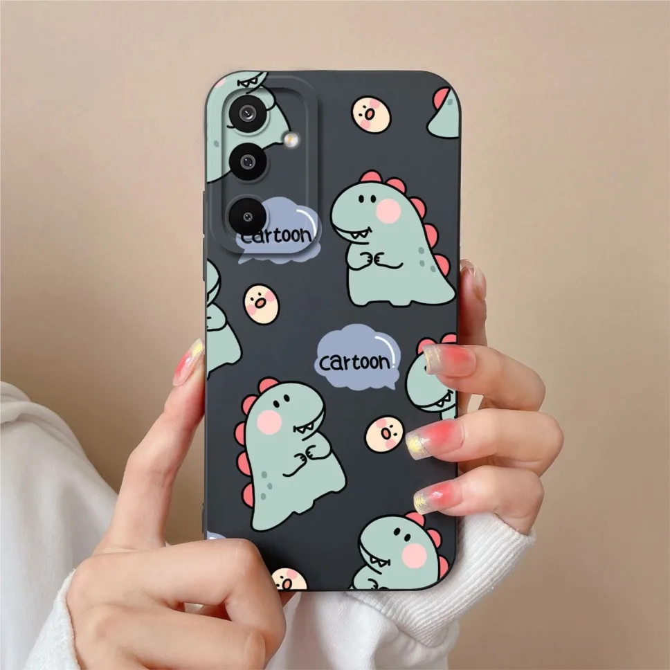 Lovely Dinosaur Silicone Soft Phone Case - Shockproof Cover