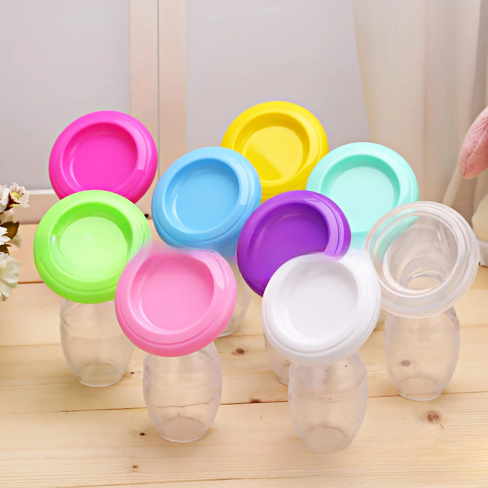 New Baby Feeding Manual Breast Pump Partner Breast Collector Automatic Correction Breast Milk Silicone Pumps Maternity Products 5